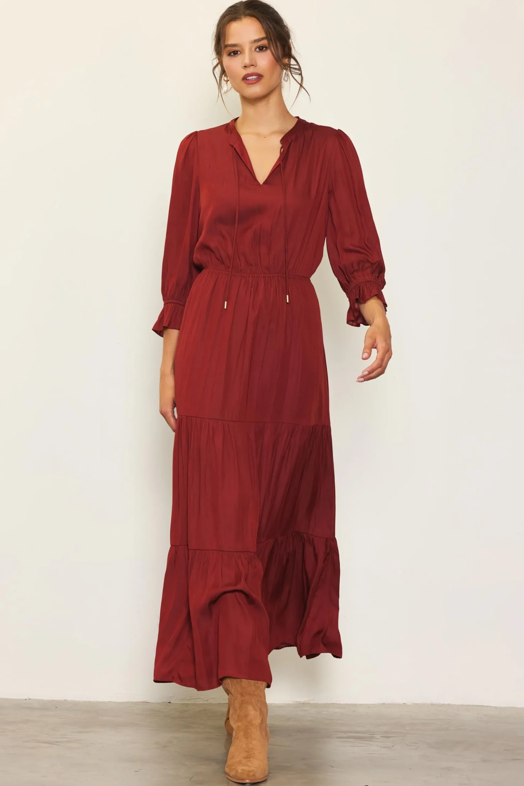 Emery Ruffle Tiered Maxi Dress