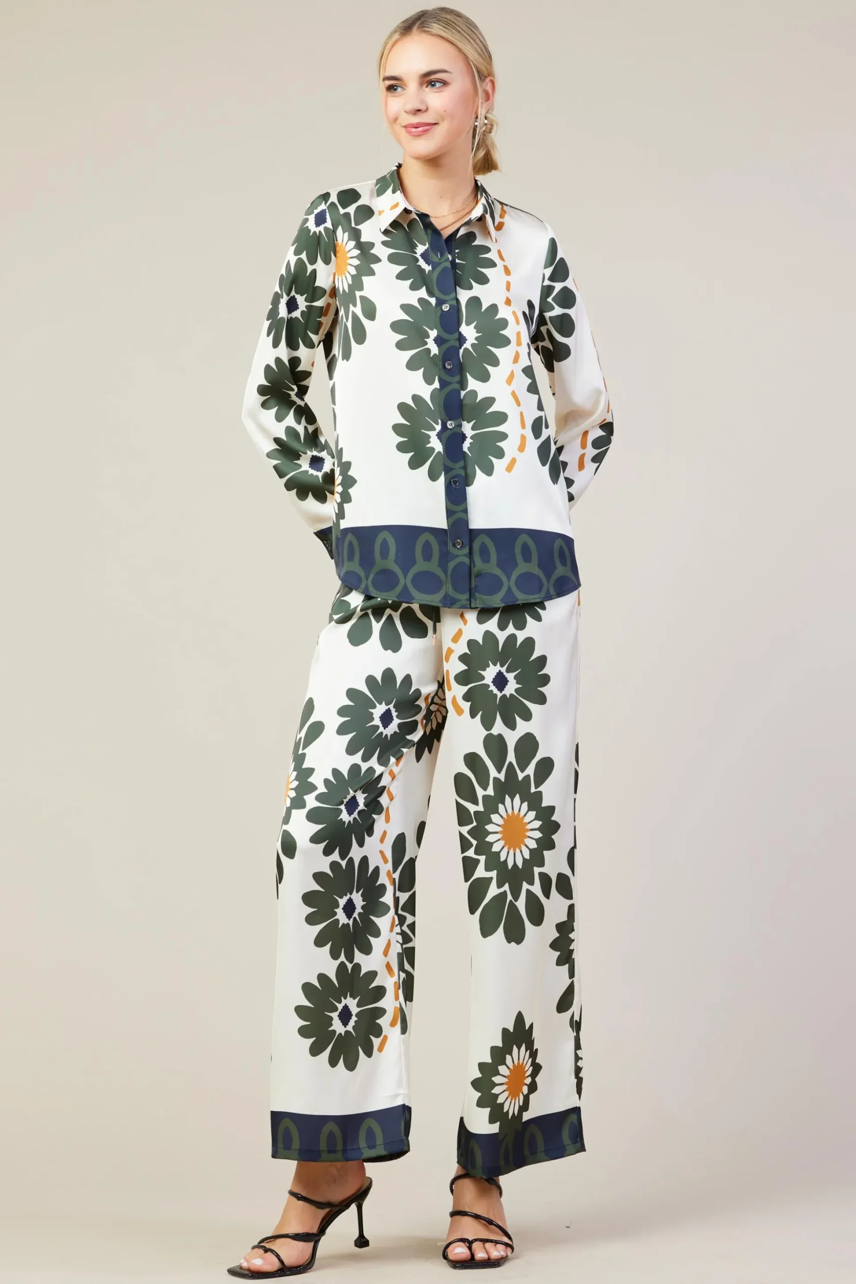 Floral Print Longsleeve Blouse