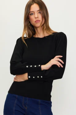 Jewel Detail Longsleeve Sweater