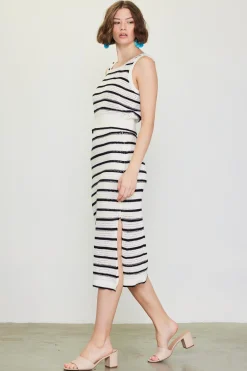 Nautical Stripe Crochet Tank Top
