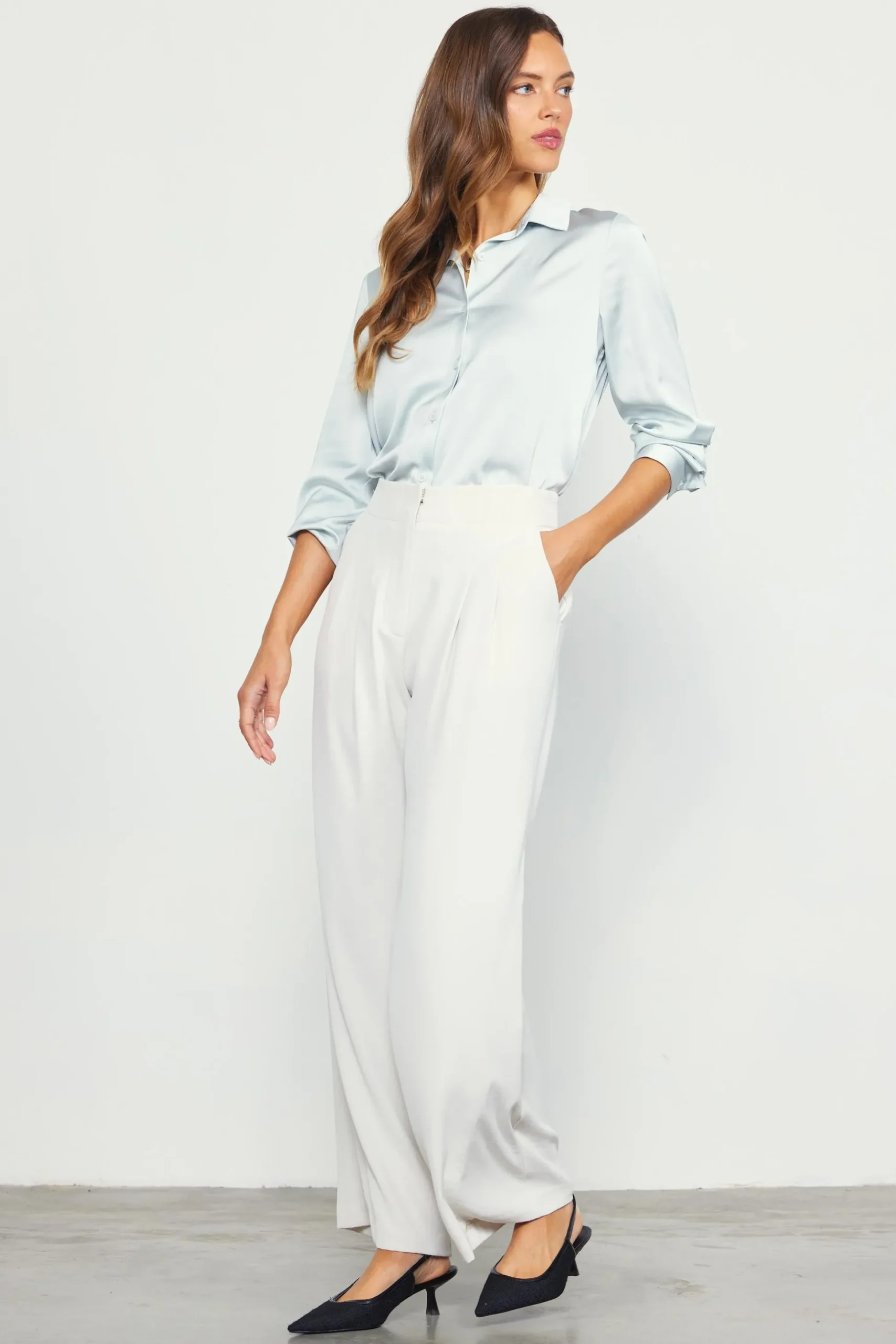 Recycled Wide Leg Pants