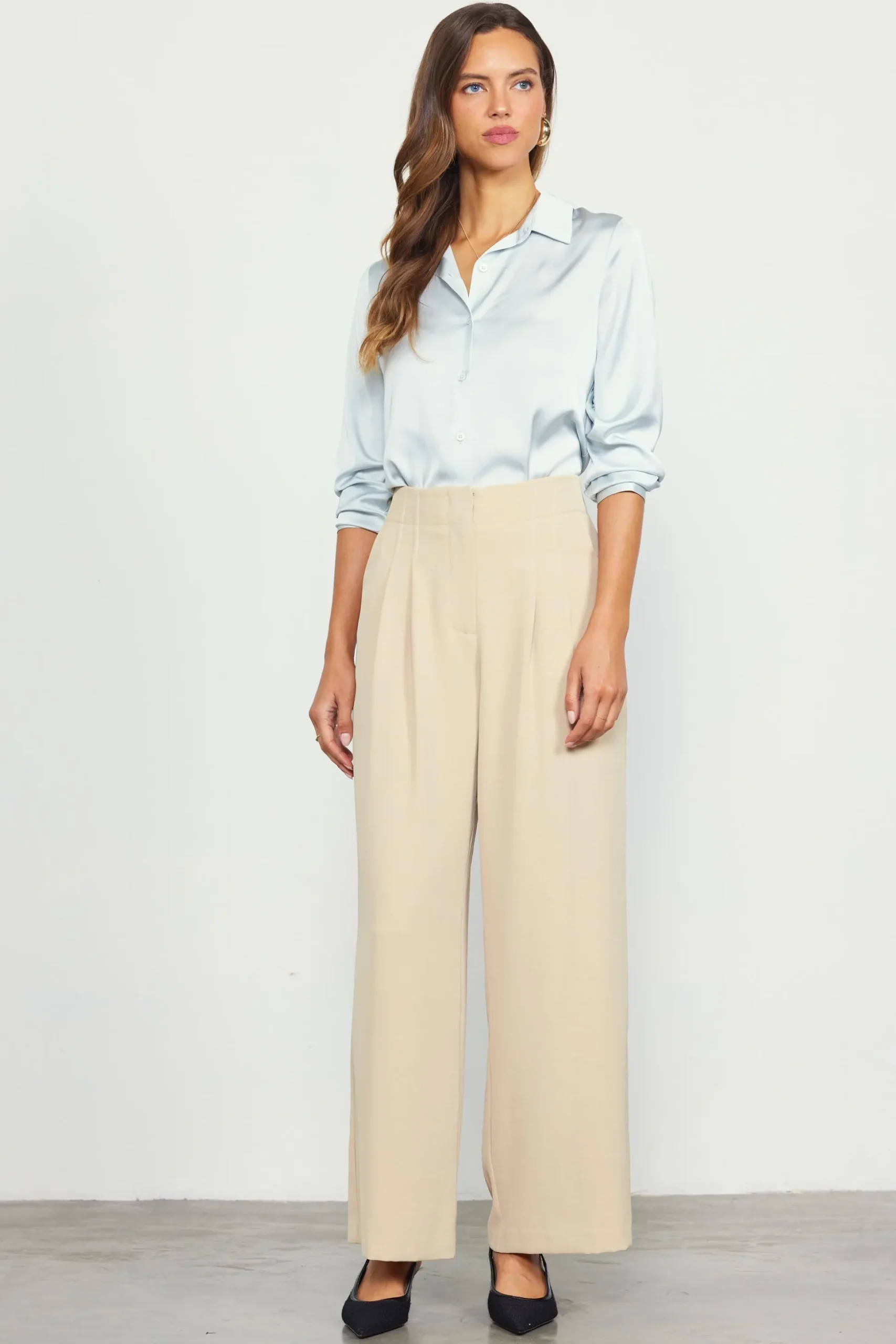 Recycled Wide Leg Pants