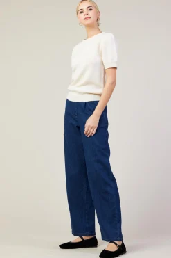 Recycled Yarn Short Sleeve Sweater