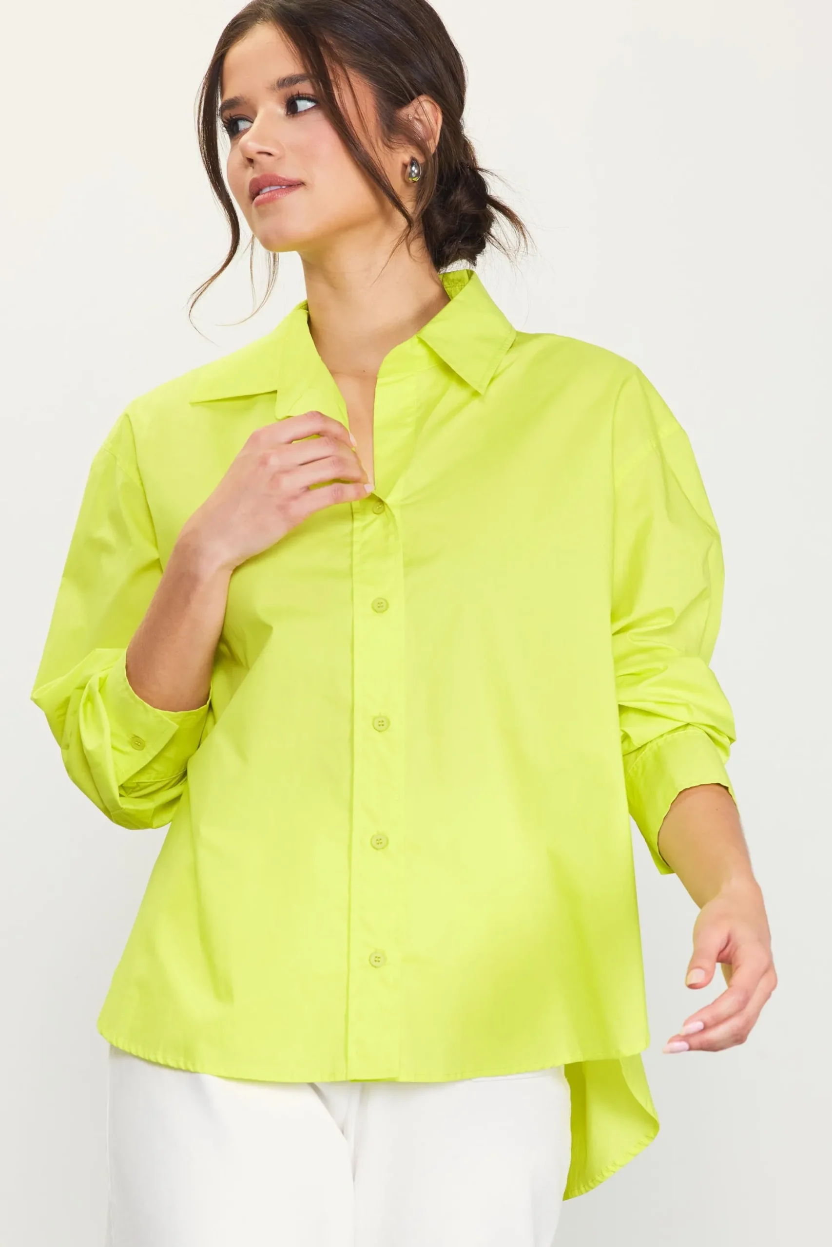 Relaxed Fit Poplin Longsleeve Shirt