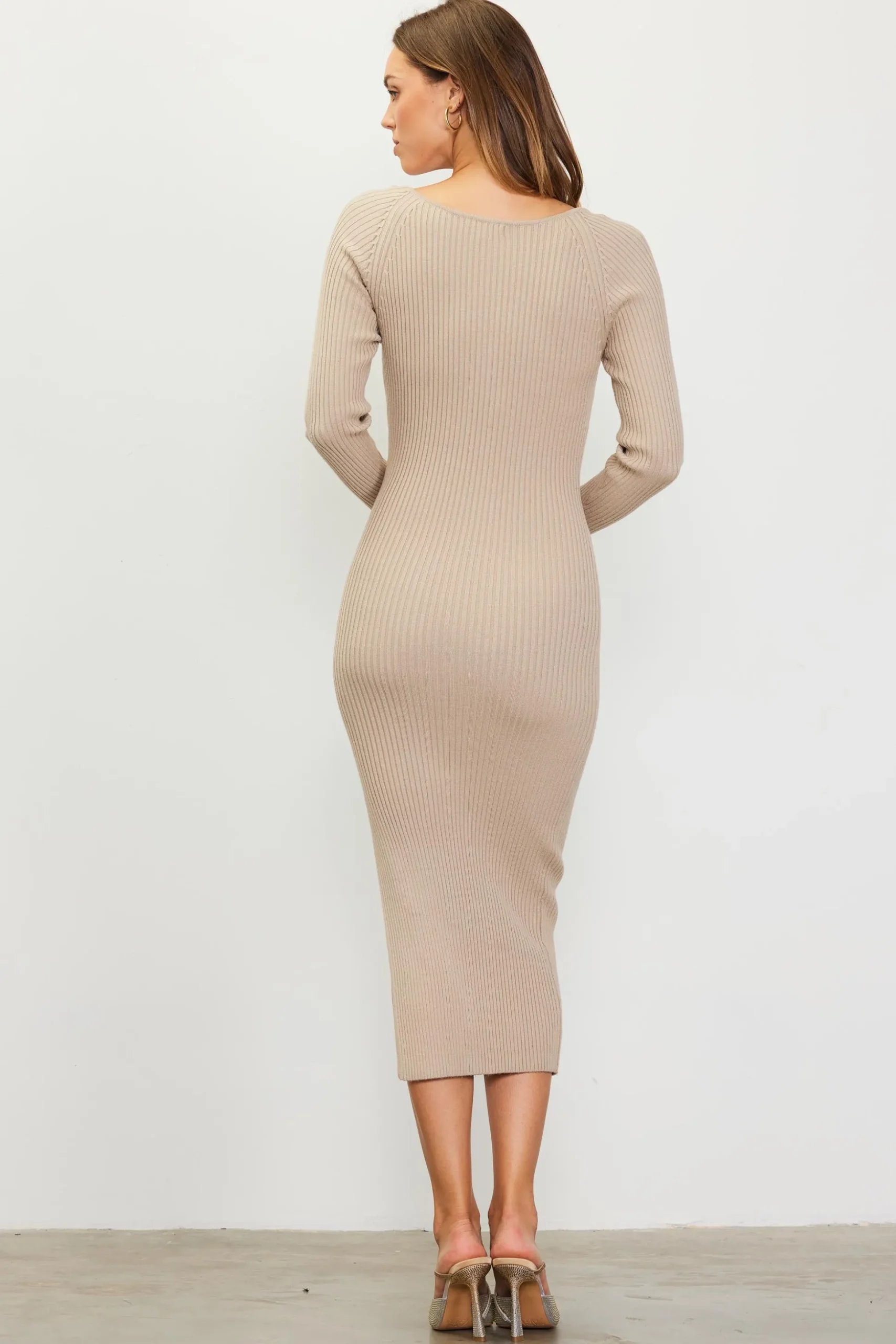 Ribbed Sweater Dress