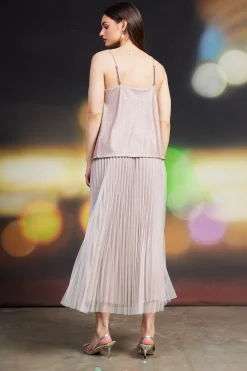 Shimmery Cowl Neck Cami