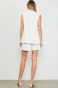 Sleeveless Tailored Blazer